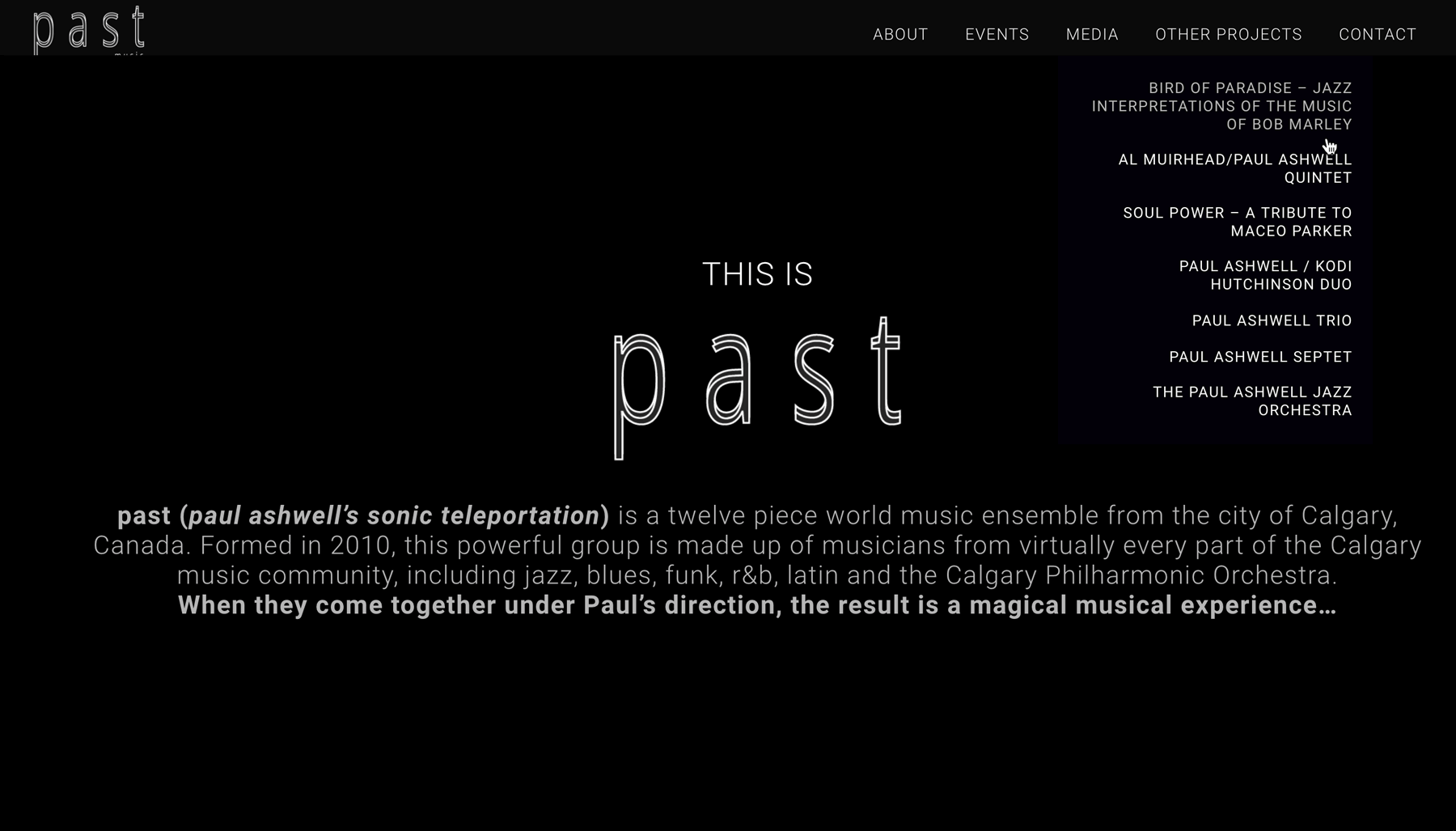 past music website by melissa hubert